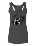Big Cool Hipster Good Vibes Vintage Graphic surf Beach Print Summer  women's Tank Top sleeveless Racerback