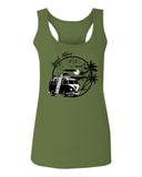Big Cool Hipster Good Vibes Vintage Graphic surf Beach Print Summer  women's Tank Top sleeveless Racerback