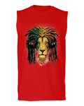 VICES AND VIRTUESS Cool Marijuana Rasta Lion Headphones Reggae Weed Stoner Day men Muscle Tank Top sleeveless t shirt