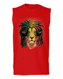 VICES AND VIRTUESS Cool Marijuana Rasta Lion Headphones Reggae Weed Stoner Day men Muscle Tank Top sleeveless t shirt