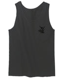 Black Good Vibe Bones Hand Shaka Cool Vintage Hipster Graphic men's Tank Top
