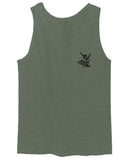 Black Good Vibe Bones Hand Shaka Cool Vintage Hipster Graphic men's Tank Top