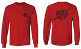 VICES AND VIRTUESS American Second Amendment Gun Rights arms Weapon Heart USA mens Long sleeve t shirt