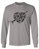 VICES AND VIRTUESS Second Amendment American Gun Rights arms Weapon Heart USA mens Long sleeve t shirt