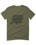 VICES AND VIRTUESS Second Amendment American Gun Rights arms Weapon Heart USA For men T Shirt
