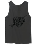 VICES AND VIRTUESS Second Amendment American Gun Rights arms Weapon Heart USA men's Tank Top