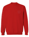 America Support Thin Red Line Fonts Firefighter Seal men's Crewneck Sweatshirt