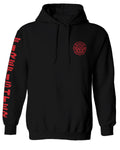 America Support Thin Red Line Fonts Firefighter Seal Sweatshirt Hoodie