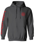 America Support Thin Red Line Fonts Firefighter Seal Sweatshirt Hoodie