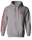 America Support Thin Red Line Fonts Firefighter Seal Sweatshirt Hoodie