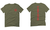 America Support Thin Red Line Fonts Firefighter Seal For men T Shirt
