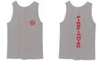 America Support Thin Red Line Fonts Firefighter Seal men's Tank Top