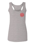 America Support Thin Red Line Fonts Firefighter Seal  women's Tank Top sleeveless Racerback