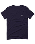 VICES AND VIRTUESS White Logo Seal Minimal Hipster Small For men T Shirt