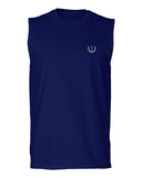 VICES AND VIRTUESS White Logo Seal Minimal Hipster Small men Muscle Tank Top sleeveless t shirt