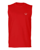 VICES AND VIRTUESS White Logo Seal Minimal Hipster Small men Muscle Tank Top sleeveless t shirt