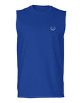 VICES AND VIRTUESS White Logo Seal Minimal Hipster Small men Muscle Tank Top sleeveless t shirt