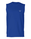 VICES AND VIRTUESS White Logo Seal Minimal Hipster Small men Muscle Tank Top sleeveless t shirt
