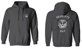 VICES AND VIRTUESS Funny Graphic Skull Deadlifts Day Fitness Gym Tough Workout Sweatshirt Hoodie