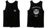 VICES AND VIRTUESS Funny Graphic Skull Deadlifts Day Fitness Gym Tough Workout men's Tank Top