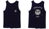 VICES AND VIRTUESS Funny Graphic Skull Deadlifts Day Fitness Gym Tough Workout men's Tank Top