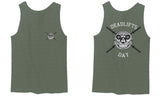 VICES AND VIRTUESS Funny Graphic Skull Deadlifts Day Fitness Gym Tough Workout men's Tank Top