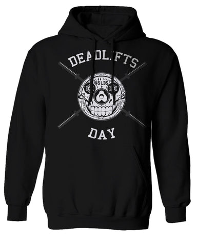 VICES AND VIRTUESS Front Graphic Skull Deadlifts Day Fitness Gym Tough Workout Sweatshirt Hoodie