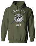 Front Graphic Skull Deadlifts Day Fitness Gym Tough Workout Sweatshirt Hoodie