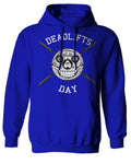 Front Graphic Skull Deadlifts Day Fitness Gym Tough Workout Sweatshirt Hoodie