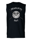 VICES AND VIRTUESS Front Graphic Skull Deadlifts Day Fitness Gym Tough Workout men Muscle Tank Top sleeveless t shirt