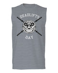 Front Graphic Skull Deadlifts Day Fitness Gym Tough Workout men Muscle Tank Top sleeveless t shirt
