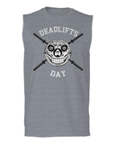 VICES AND VIRTUESS Front Graphic Skull Deadlifts Day Fitness Gym Tough Workout men Muscle Tank Top sleeveless t shirt