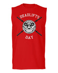 Front Graphic Skull Deadlifts Day Fitness Gym Tough Workout men Muscle Tank Top sleeveless t shirt