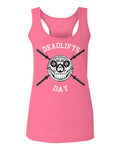 VICES AND VIRTUESS Front Graphic Skull Deadlifts Day Fitness Gym Tough Workout  women's Tank Top sleeveless Racerback