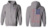 Fitness Bars America American Flags Gym Tough Workout Sweatshirt Hoodie