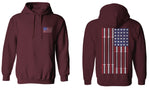 Fitness Bars America American Flags Gym Tough Workout Sweatshirt Hoodie