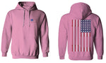 Fitness Bars America American Flags Gym Tough Workout Sweatshirt Hoodie