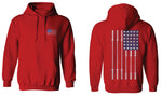 Fitness Bars America American Flags Gym Tough Workout Sweatshirt Hoodie