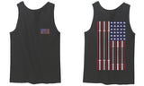 Fitness Bars America American Flags Gym Tough Workout men's Tank Top