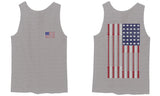 Fitness Bars America American Flags Gym Tough Workout men's Tank Top
