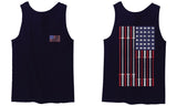 Fitness Bars America American Flags Gym Tough Workout men's Tank Top