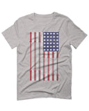 Workout Fitness Bars America American Flags Gym Tough For men T Shirt
