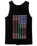 Workout Fitness Bars America American Flags Gym Tough men's Tank Top