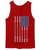 Workout Fitness Bars America American Flags Gym Tough men's Tank Top