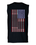 Workout Fitness Bars America American Flags Gym Tough men Muscle Tank Top sleeveless t shirt