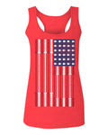 Workout Fitness Bars America American Flags Gym Tough  women's Tank Top sleeveless Racerback