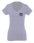 Come and Take Greek Molon Labe Spartan Workout American For Women V neck fitted T Shirt