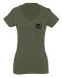 Come and Take Greek Molon Labe Spartan Workout American For Women V neck fitted T Shirt