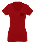 Come and Take Greek Molon Labe Spartan Workout American For Women V neck fitted T Shirt