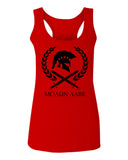 American Come and Take Greek Molon Labe Spartan Workout  women's Tank Top sleeveless Racerback